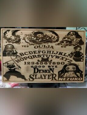 Demon Slayer Nezuko Ouija Cutting Board Wood Plaque